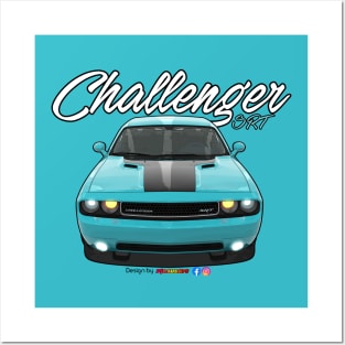 Challenger SRT8 Light Blue by pjesusart Posters and Art